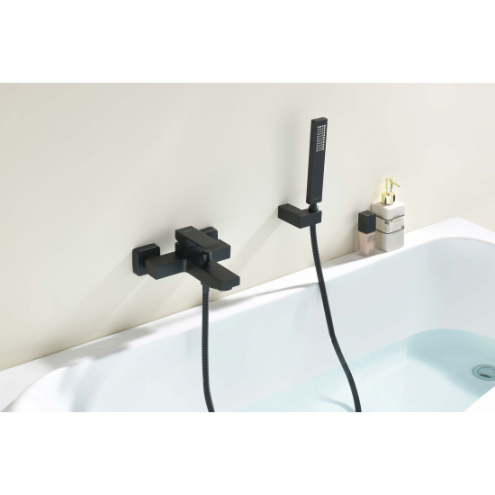 Смеситель для ванны AQUATEK Либра AQ1649MB матовый чёрный