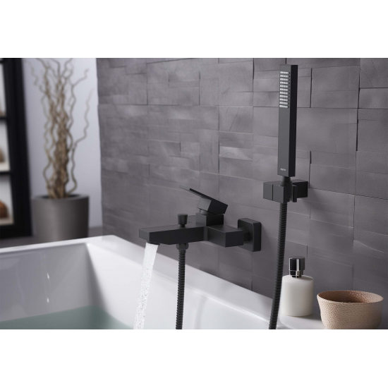 Смеситель для ванны AQUATEK Либра AQ1649MB матовый чёрный