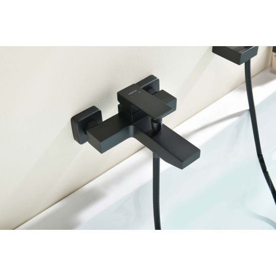 Смеситель для ванны AQUATEK Либра AQ1649MB матовый чёрный