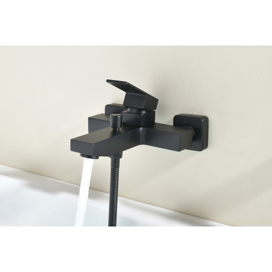 Смеситель для ванны AQUATEK Либра AQ1649MB матовый чёрный