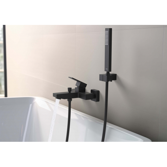 Смеситель для ванны AQUATEK Либра AQ1649MB матовый чёрный