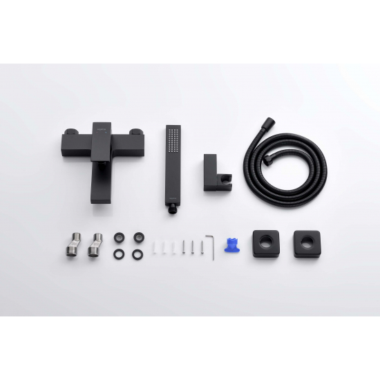 Смеситель для ванны AQUATEK Либра AQ1649MB матовый чёрный