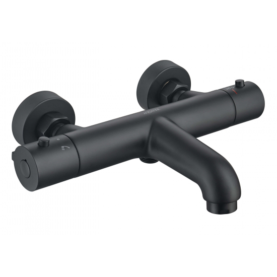 Смеситель для ванны AQUATEK Вега AQ1043MB с термостатом, матовый чёрный