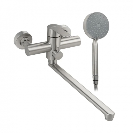 Смеситель для ванны BRIMIX 9329 из нержавеющей стали, сатин