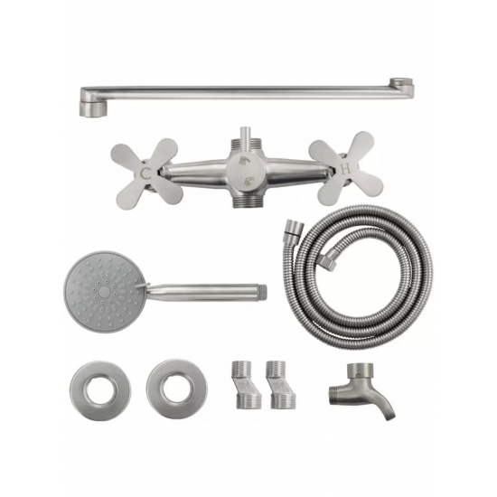 Смеситель для ванны BRIMIX 9340 из нержавеющей стали, сатин