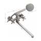 Смеситель для ванны BRIMIX 9340 из нержавеющей стали, сатин