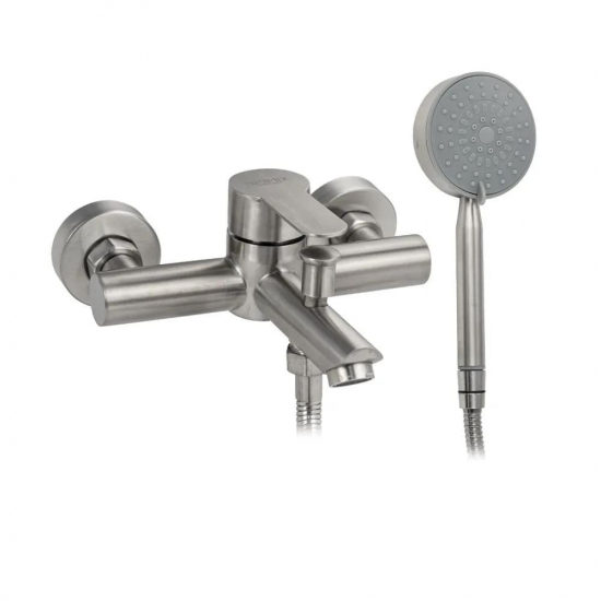 Смеситель для ванны BRIMIX 9394 из нержавеющей стали, сатин