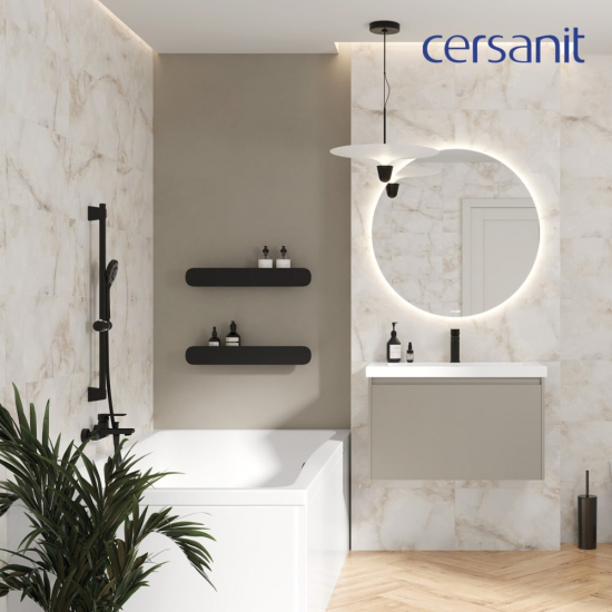 Смеситель для ванны CERSANIT Brasko Black A63108 чёрный