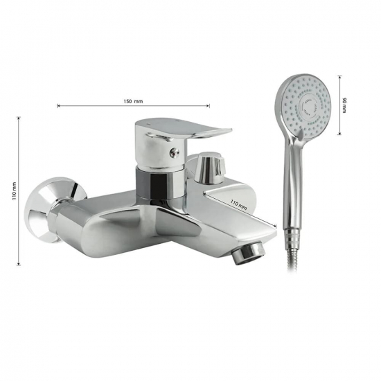 Смеситель для ванны CONSUL 3110 хром