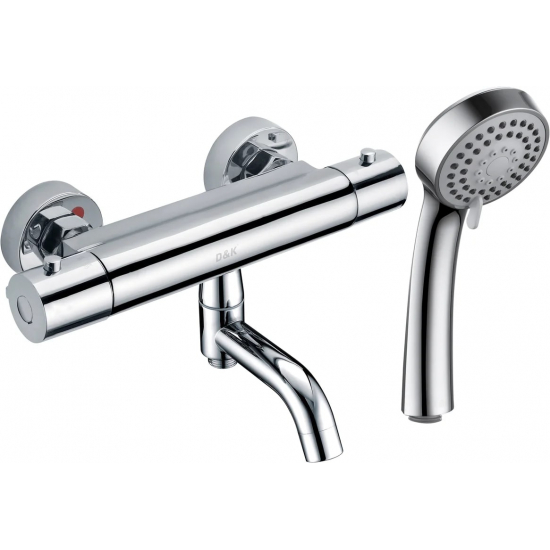 Смеситель для ванны D&K Bayern Potsdam DA2153201 с термостатом, хром