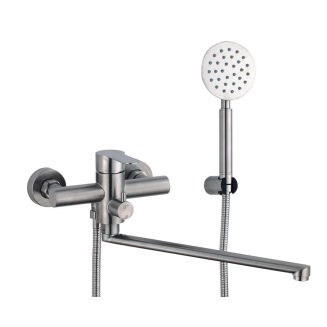 Смеситель для ванны FMARK FS8224 из нержавеющей стали, сатин