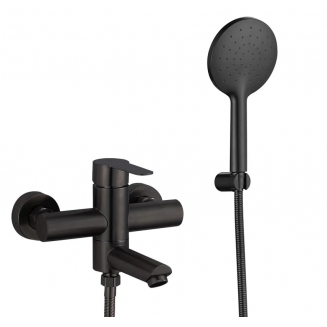 Смеситель для ванны FMARK FS8304H из нержавеющей стали, чёрный