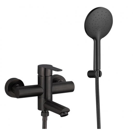 Смеситель для ванны FMARK FS8304H из нержавеющей стали, чёрный