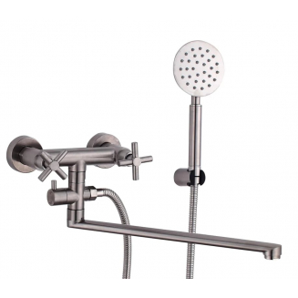 Смеситель для ванны FMARK FS8424 из нержавеющей стали, сатин