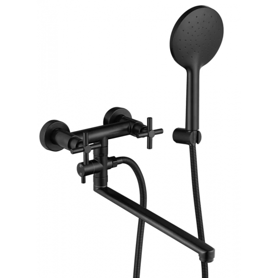 Смеситель для ванны FMARK FS8424H из нержавеющей стали, чёрный