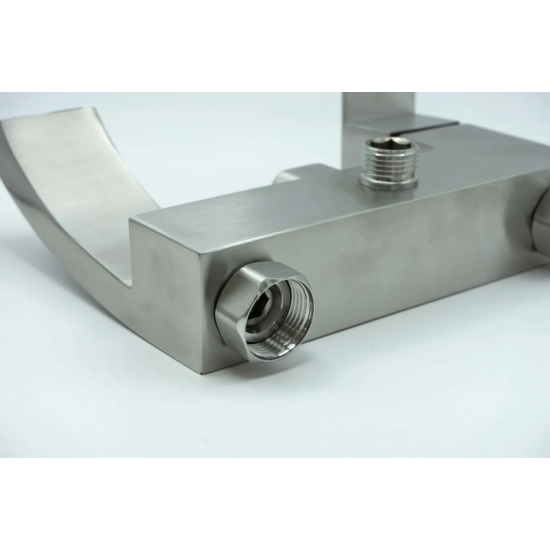 Смеситель для ванны FMARK FS8624 из нержавеющей стали, сатин