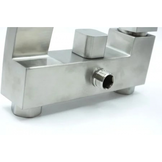 Смеситель для ванны FMARK FS8624 из нержавеющей стали, сатин