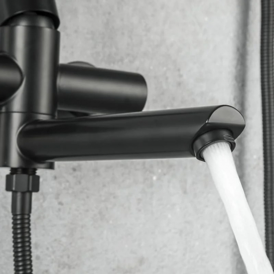 Смеситель для ванны FRAP H801-6 F32801-6 чёрный