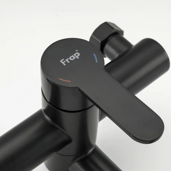 Смеситель для ванны FRAP H801-6 F32801-6 чёрный