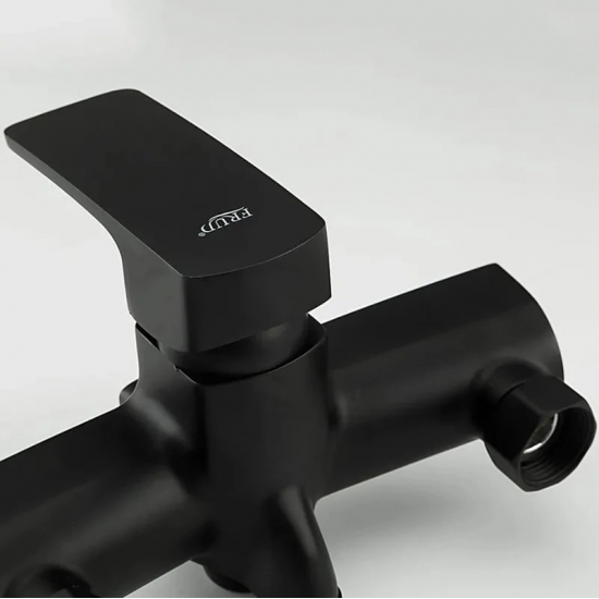 Смеситель для ванны FRUD R22152 чёрный