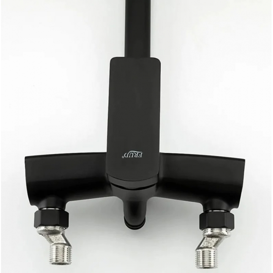 Смеситель для ванны FRUD R22152 чёрный