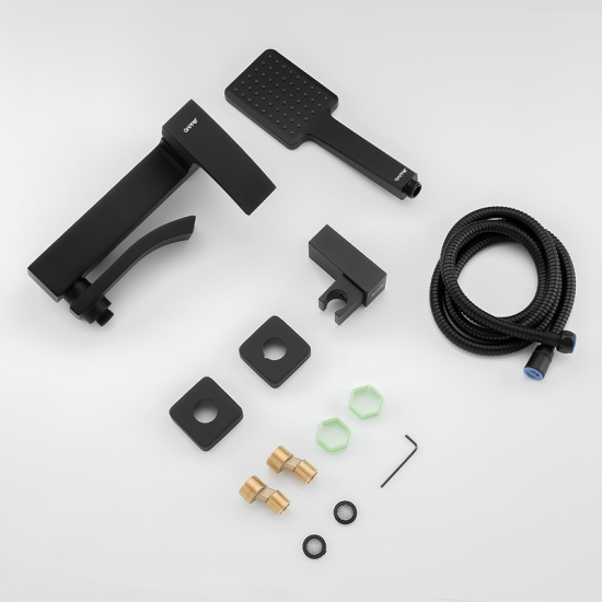 Смеситель для ванны GAPPO G07-6 G3207-6 чёрный