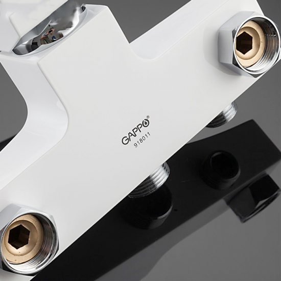 Смеситель для ванны GAPPO G07-8 G2207-7 белый/хром