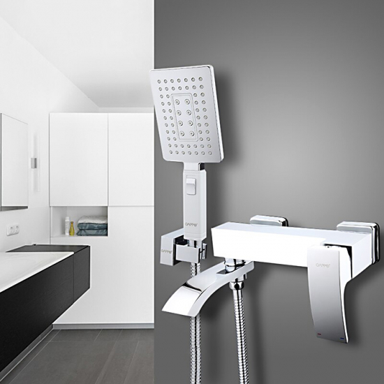 Смеситель для ванны GAPPO G07-8 G3207-8 белый/хром