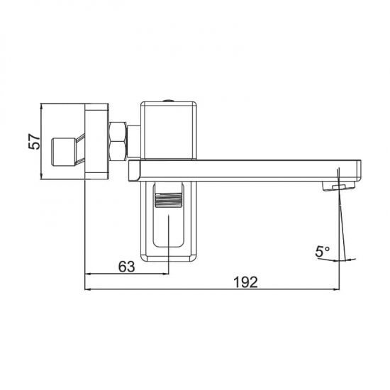 Смеситель для ванны GAPPO G17-3 G3217-3 золотой сатин
