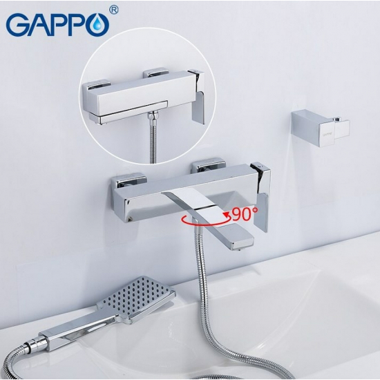 Смеситель для ванны GAPPO G18 G3218 хром