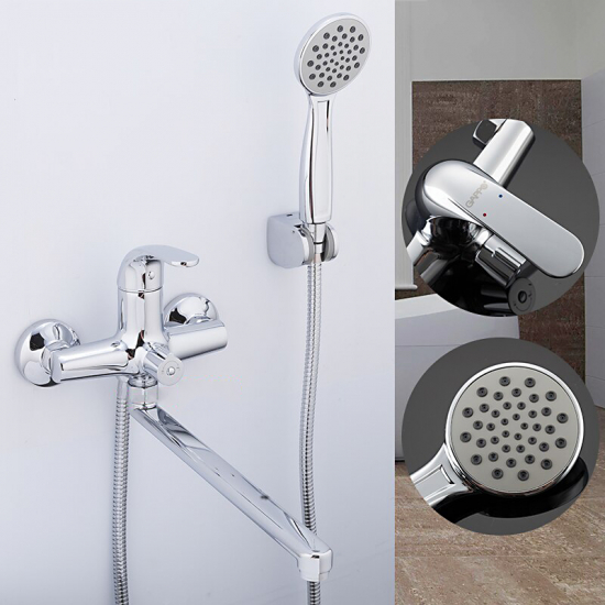 Смеситель для ванны GAPPO G35 G2235 хром