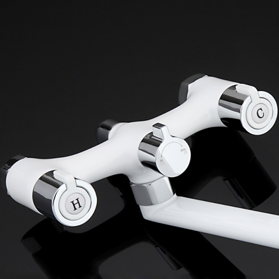 Смеситель для ванны GAPPO G49 G2249 хром/белый