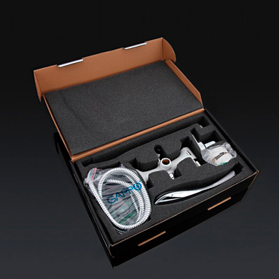 Смеситель для ванны GAPPO G49 G2249 хром/белый