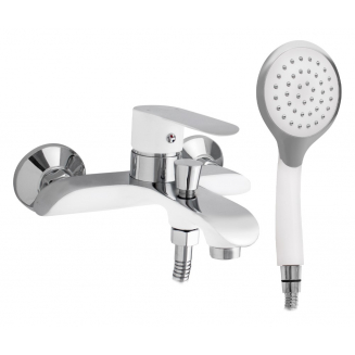 Смеситель для ванны GFMARK 5210 белый/хром