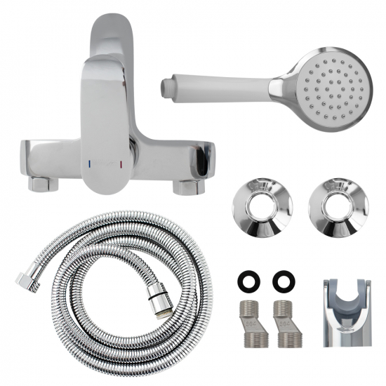 Смеситель для ванны GFMARK 5210 белый/хром