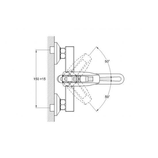 Смеситель для ванны GLAUF LOF3-A033 хром
