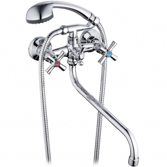 Смеситель для ванны GLAUF QFR7-A722 хром