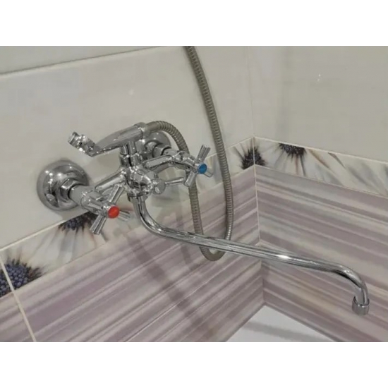 Смеситель для ванны GLAUF QFR7-A722 хром