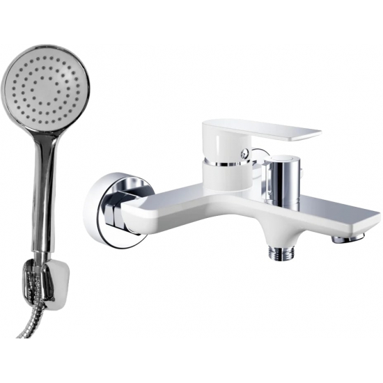 Смеситель для ванны HAIBA HB60505-8 белый/хром
