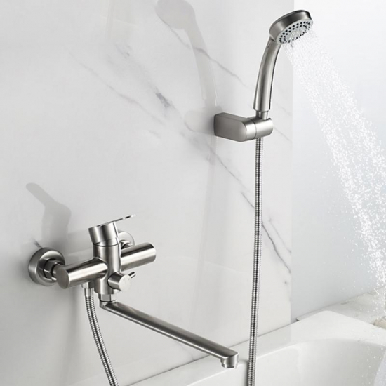 Смеситель для ванны LEDEME H703 L72203 из нержавеющей стали, сатин