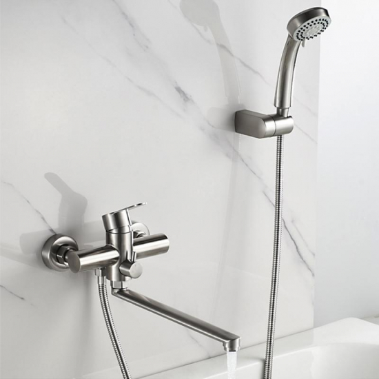 Смеситель для ванны LEDEME H703 L72203 из нержавеющей стали, сатин