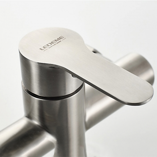 Смеситель для ванны LEDEME H703 L73103 из нержавеющей стали, сатин