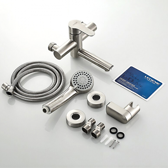 Смеситель для ванны LEDEME H703 L73103 из нержавеющей стали, сатин