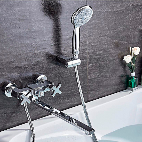 Смеситель для ванны LEDEME H84 L2584 хром