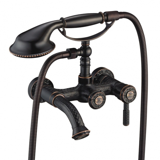 Смеситель для ванны LEMARK Jasmine LM6612ORB чёрная бронза