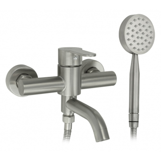 Смеситель для ванны MAGNUS М9184 из нержавеющей стали, сатин