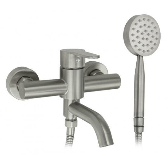 Смеситель для ванны MAGNUS М9184 из нержавеющей стали, сатин