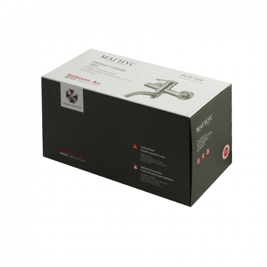 Смеситель для ванны MAGNUS М9184 из нержавеющей стали, сатин