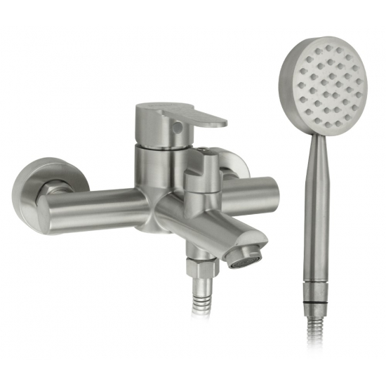 Смеситель для ванны MAGNUS М9194 из нержавеющей стали, сатин