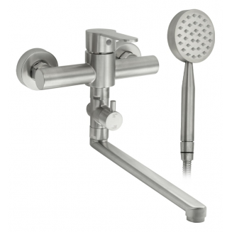 Смеситель для ванны MAGNUS М9228 из нержавеющей стали, сатин